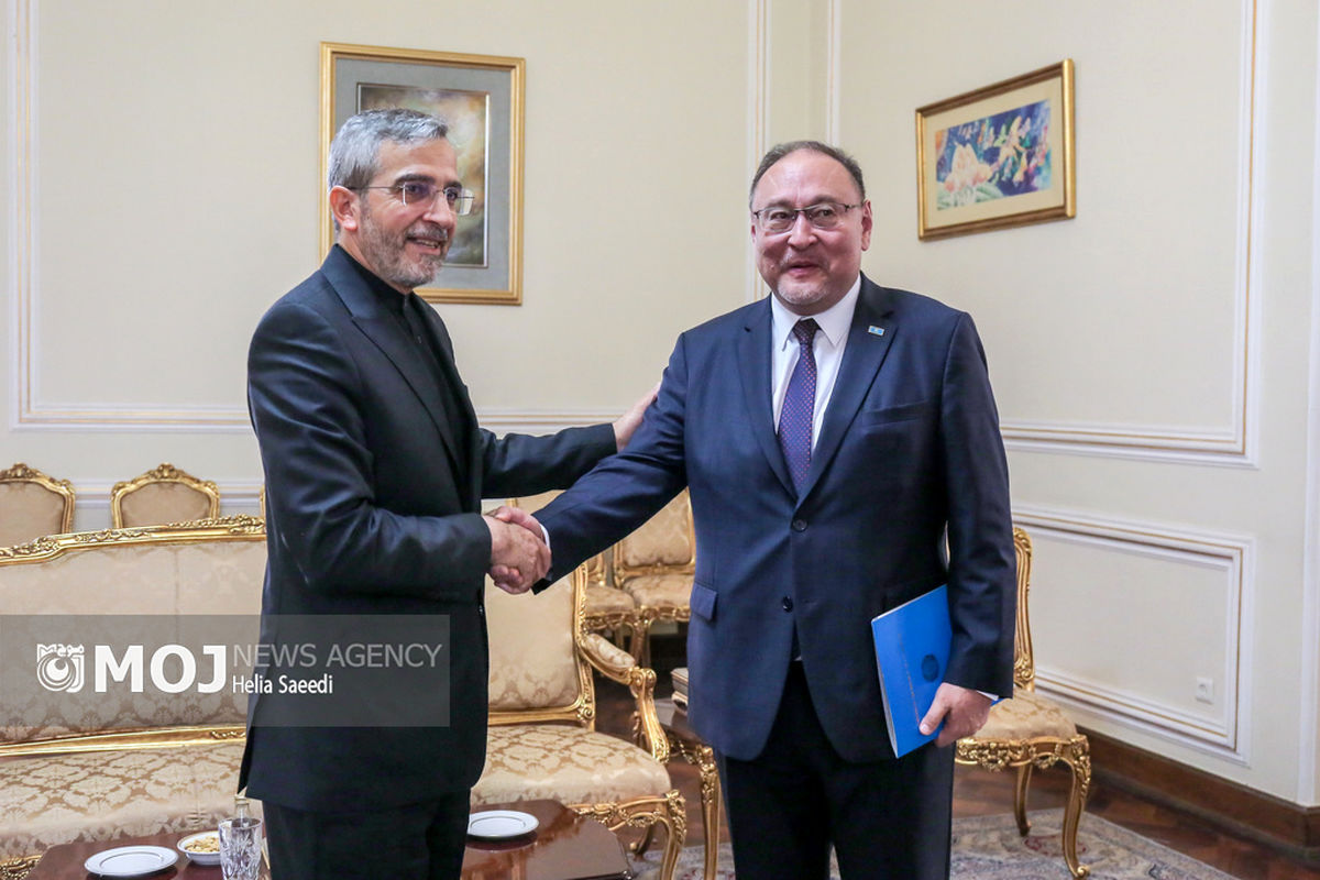 دیدار معاون اول وزیر خارجه قزاقستان با سرپرست وزارت خارجه