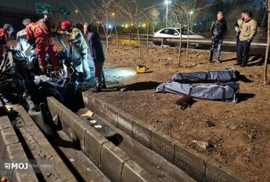 تصادف مرگبار کامیون و پراید در بزرگراه رستگاری مقدم / دو سرنشین جان باختند