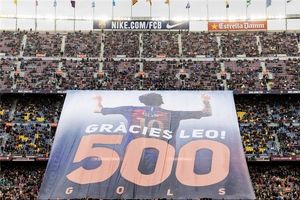 جشن 500‌تایی مسی در نیوکمپ+عکس