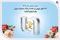 38 هزار عروس و داماد از بانک صادرات ایران وام ازدواج گرفتند