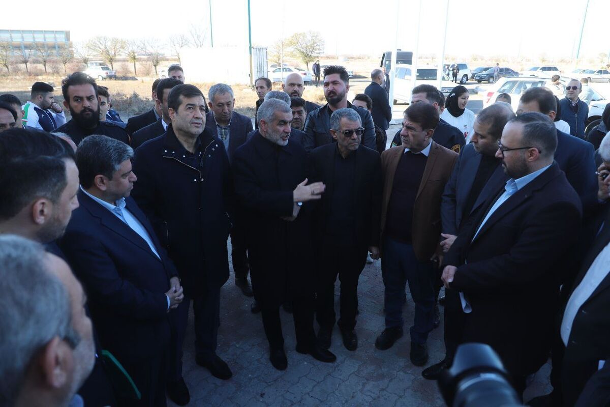 علی نیکزاد در جریان سفر وزیر ورزش به اردبیل
