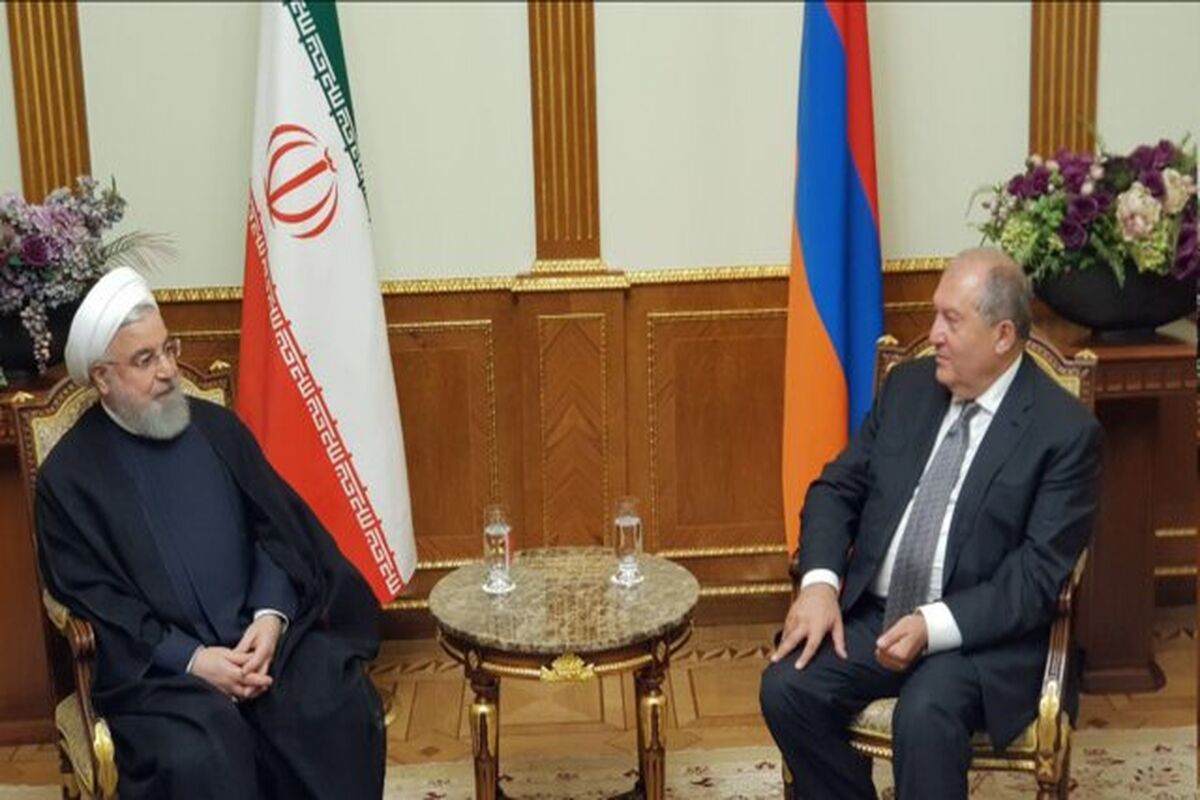 دیدار روحانی و رییس جمهور ارمنستان