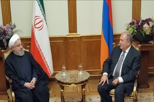 روحانی با رئیس جمهور ارمنستان دیدار کرد