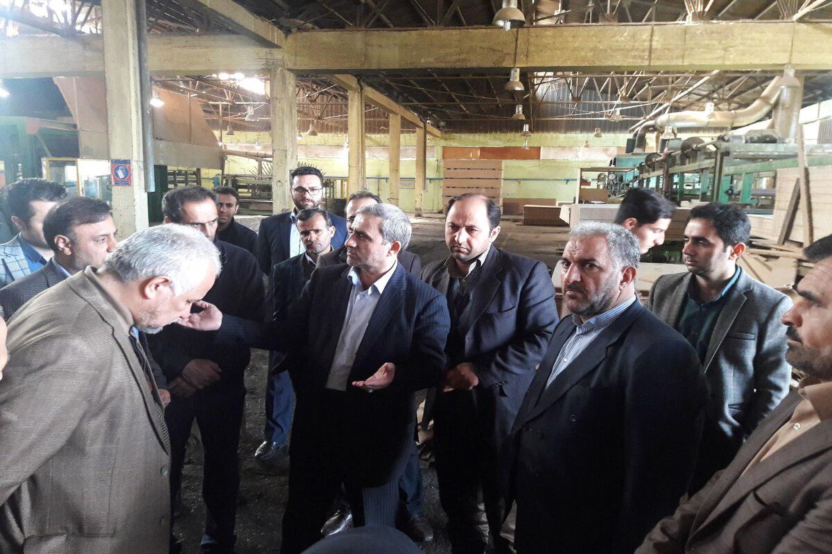 بازدید از کارخانه صنایع چوب اسالم