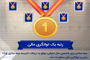 رتبه یک توانگری مالی بیمه سامان تایید شد